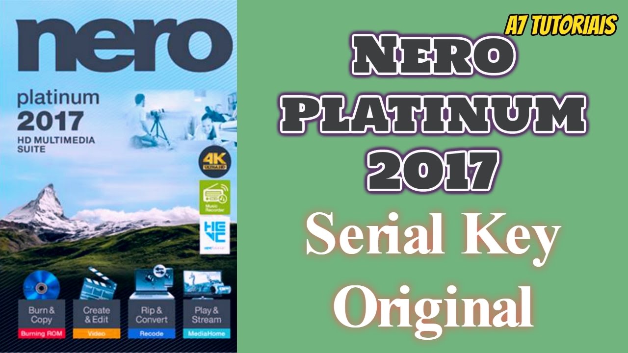 Nero 2017 serial key free download