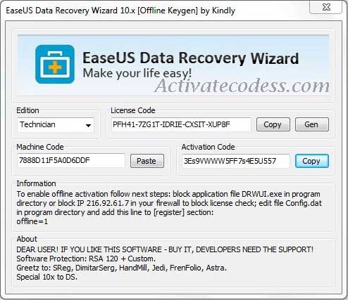 Keygen easeus data recovery